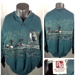 Vintage 90s Art Unlimited AOP Loon Sweatshirt